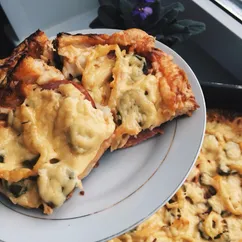 Пицца «Всё, что нашла в холодильнике»🍕