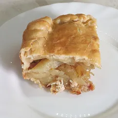 Пирог с курицей и картофелем