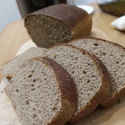 Хлеб из цельнозерновой муки, дрожжевой (веганский)