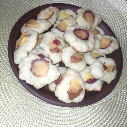 Печенье с абрикосовым вареньем или с персиком