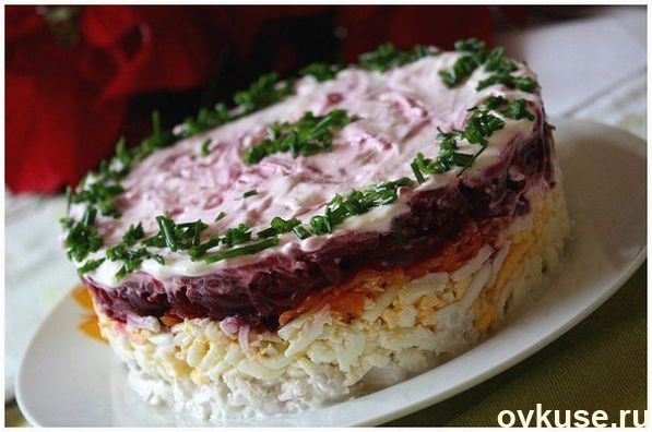 Слоеный салат "Мой генерал"