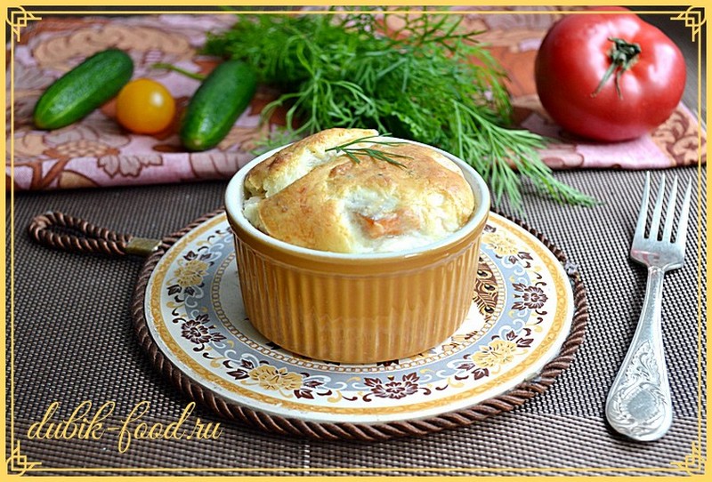 Форель в сырном суфле