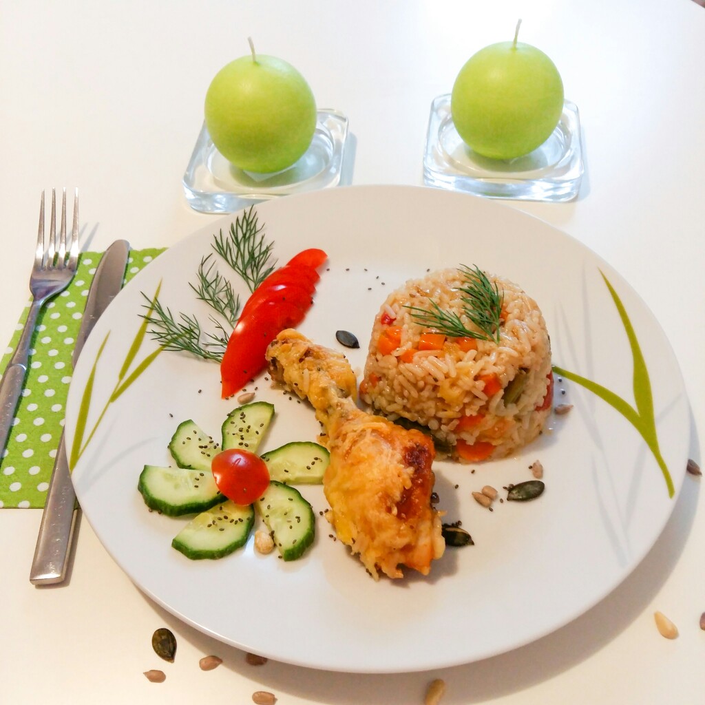 Курица с рисом в духовке - рецепт с фотографиями - Patee. Рецепты