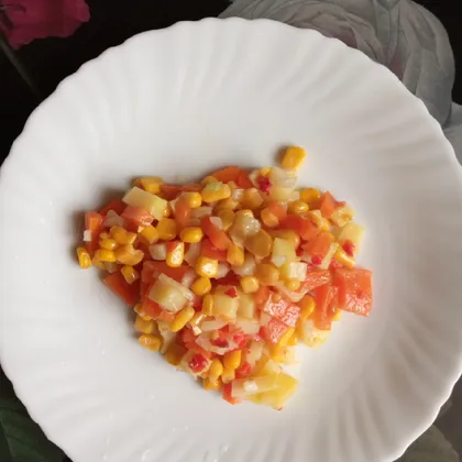 Картофельный салат с кукурузой