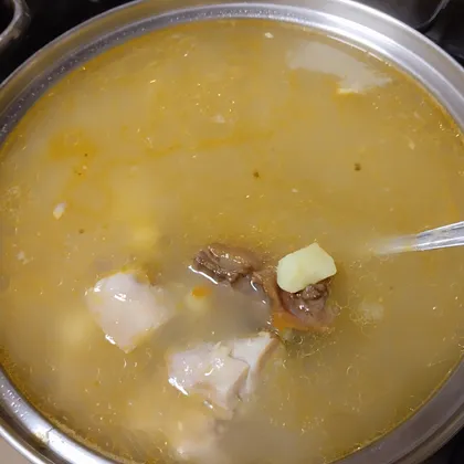 Гороховый суп с копченостями 