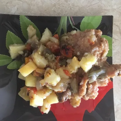 Курица с овощами на сковороде #непп