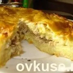 Пирог картофельный с курицей