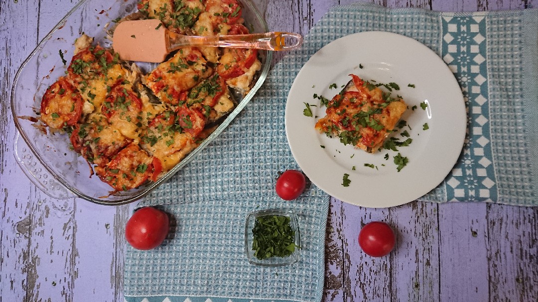 Запеканка из курицы с овощами в духовке