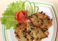 Картофельно-грибные блины