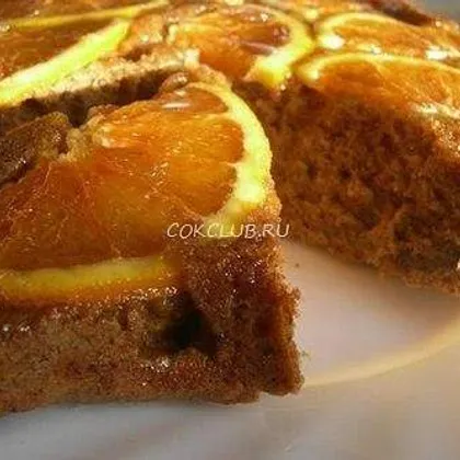 Кофейно-медовый пирог с апельсинами