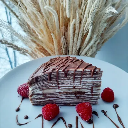 Шоколадно-блинный тортик