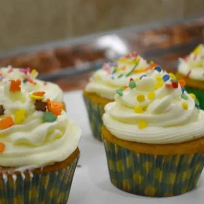 Капкейки ванильные 🍰🍩