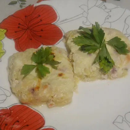 Запеканка из кабачков с курицей