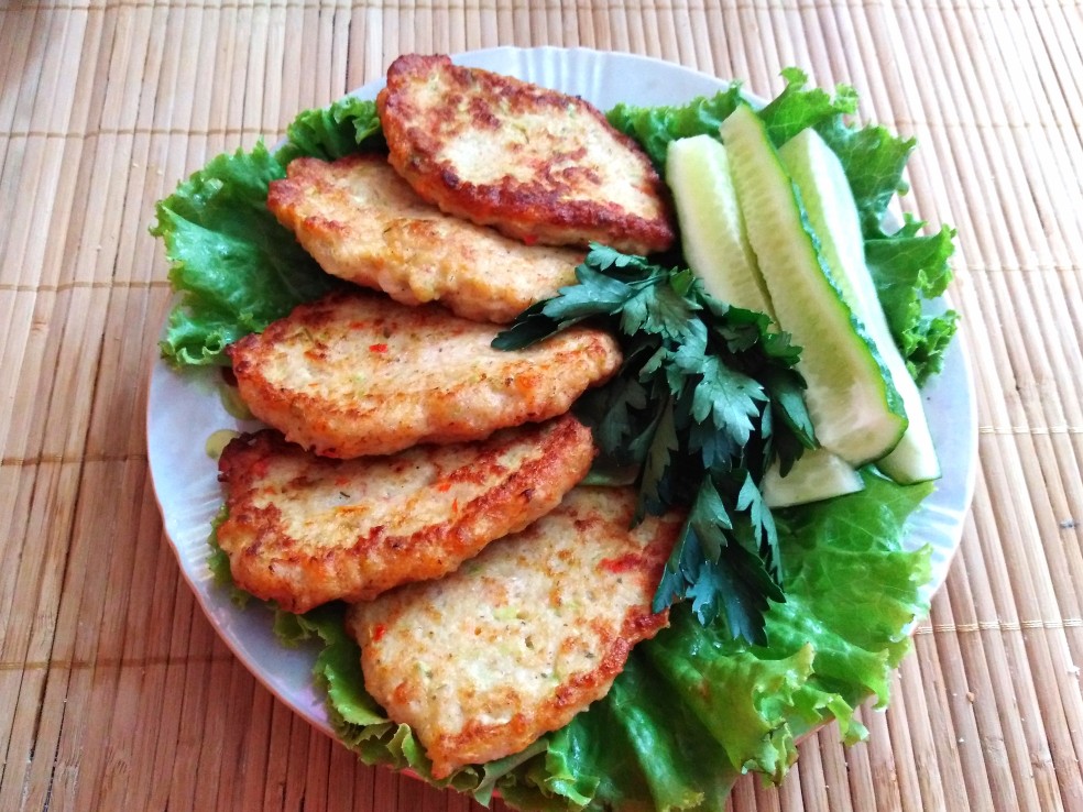 Мясные оладьи