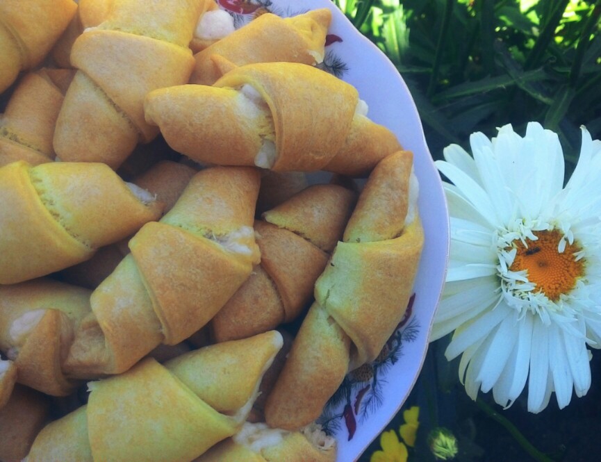 Вкуснейшие рогалики с сыром😋