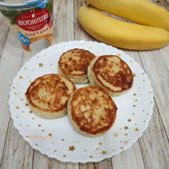 Сырники с бананом и манкой