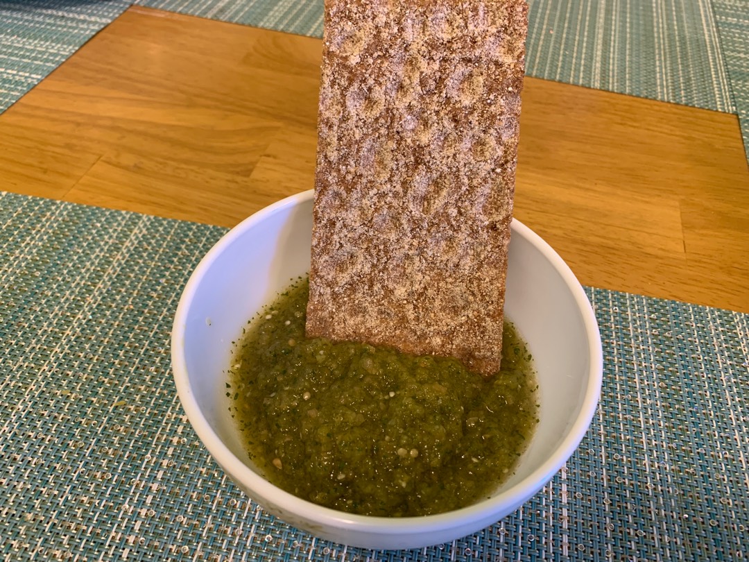 Закуски к пиву. Сальса из томатилло (зелёный мексиканский помидор)