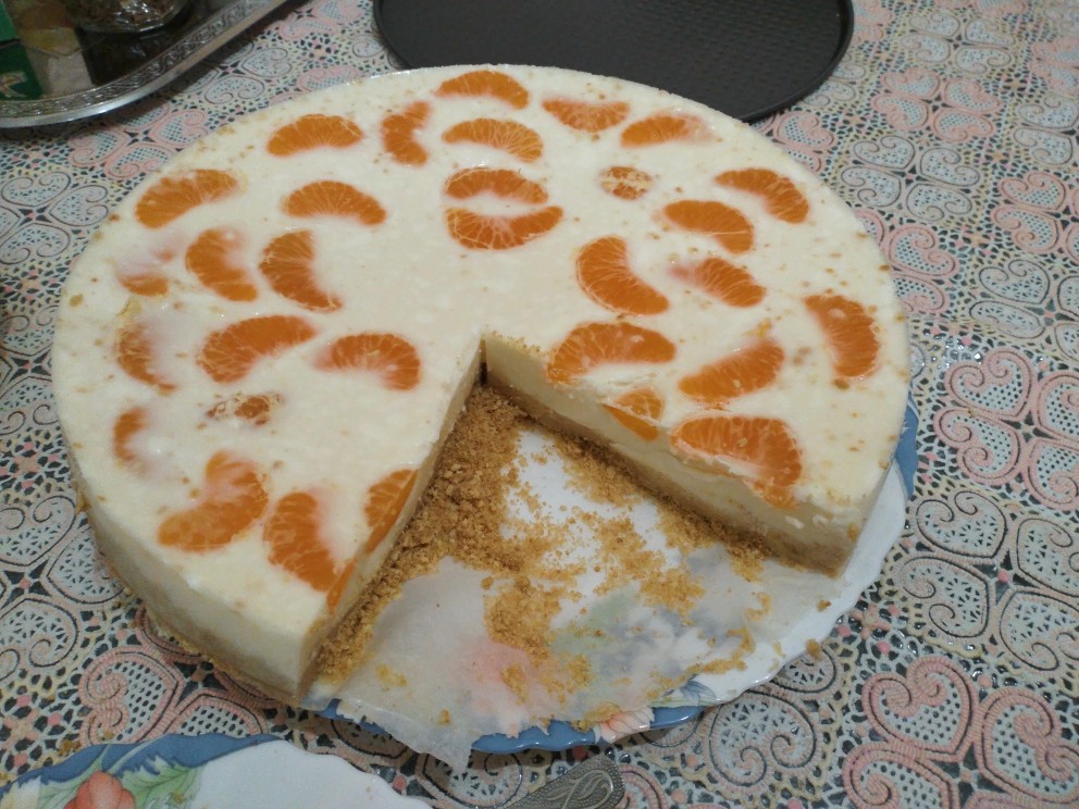 Мандариновый чизкейк