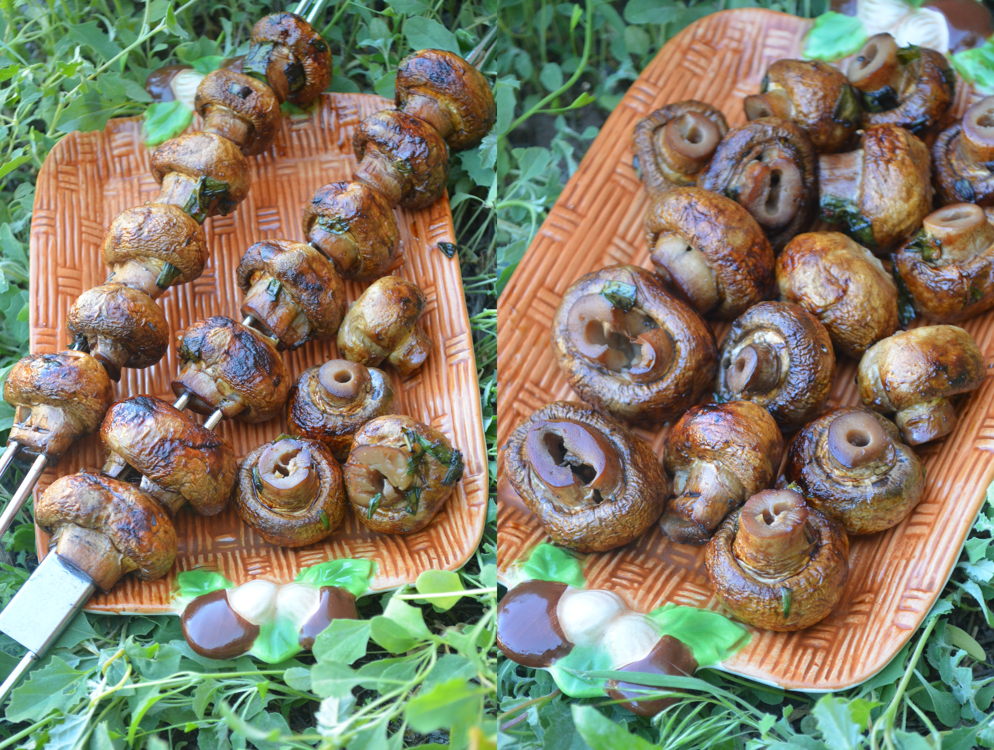 Шашлык грибной из шампиньонов