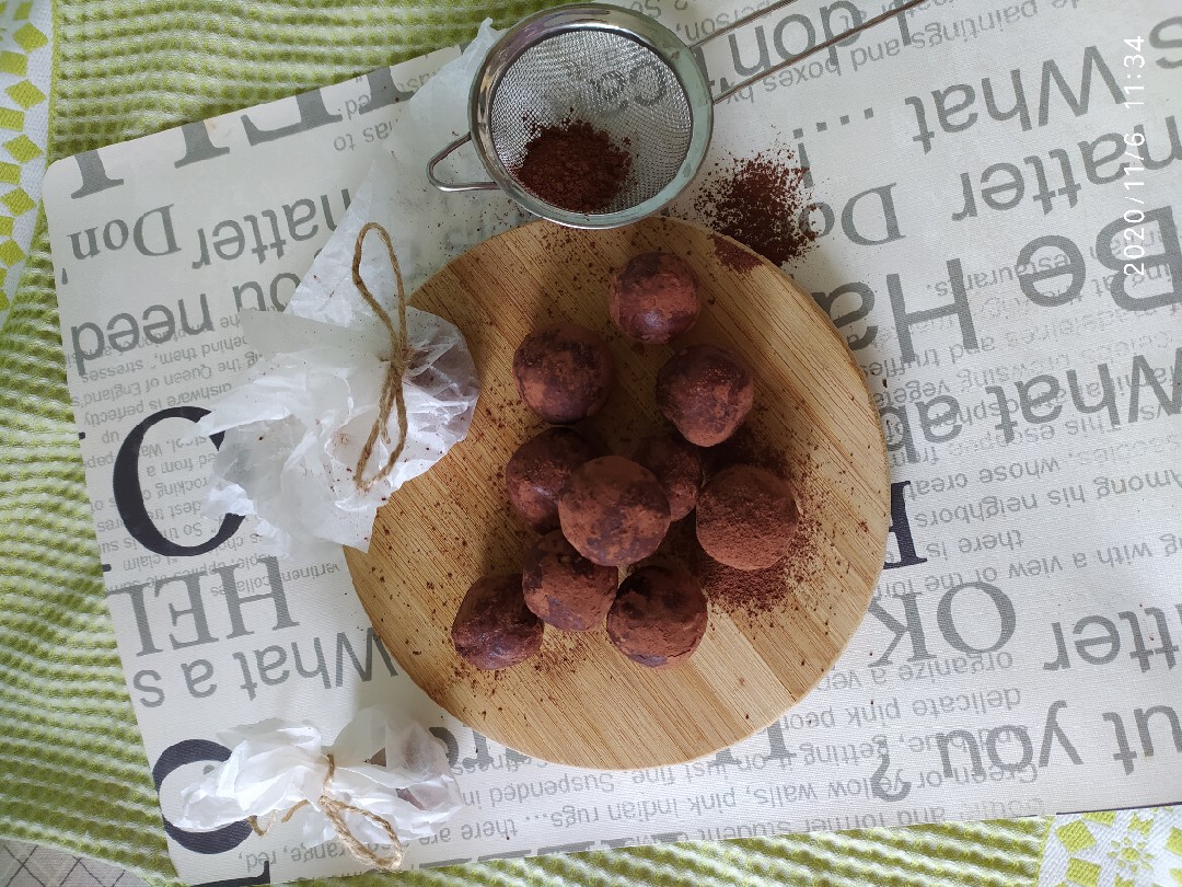 Трюфели с орехом