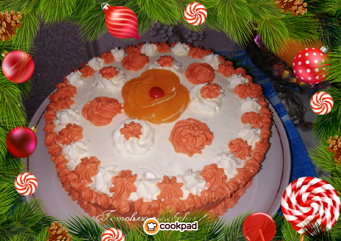 🍊Мандариновый торт к новогоднему столу🍊