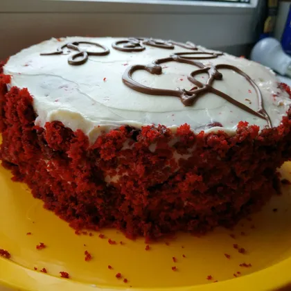 Торт Красный бархат с кремом чиз