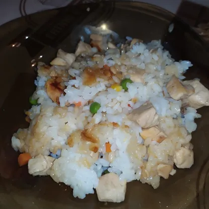 Курочка терияки с рисом и овощами
