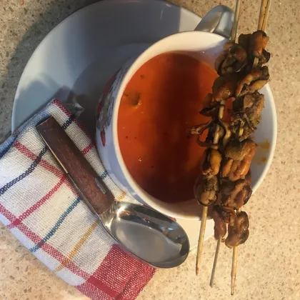 Суп итальянский с мидиями и рисом