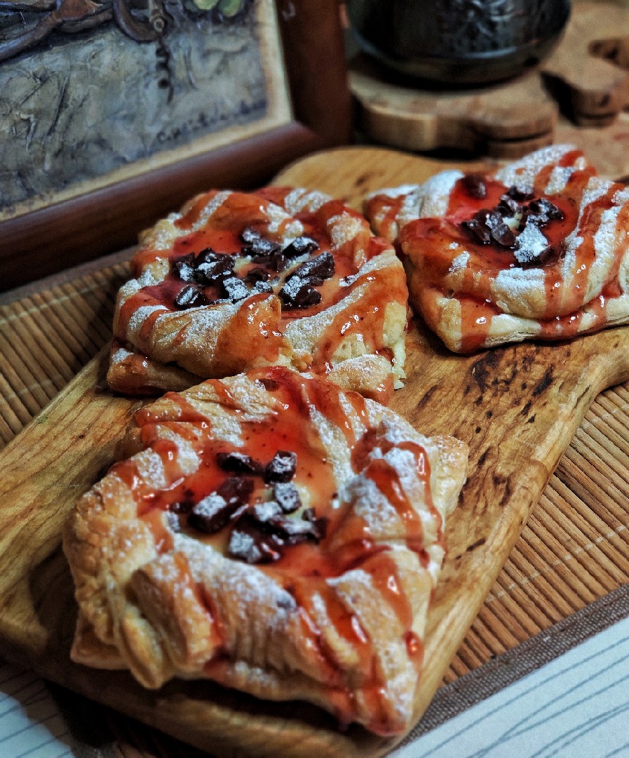 Слойки с кремом