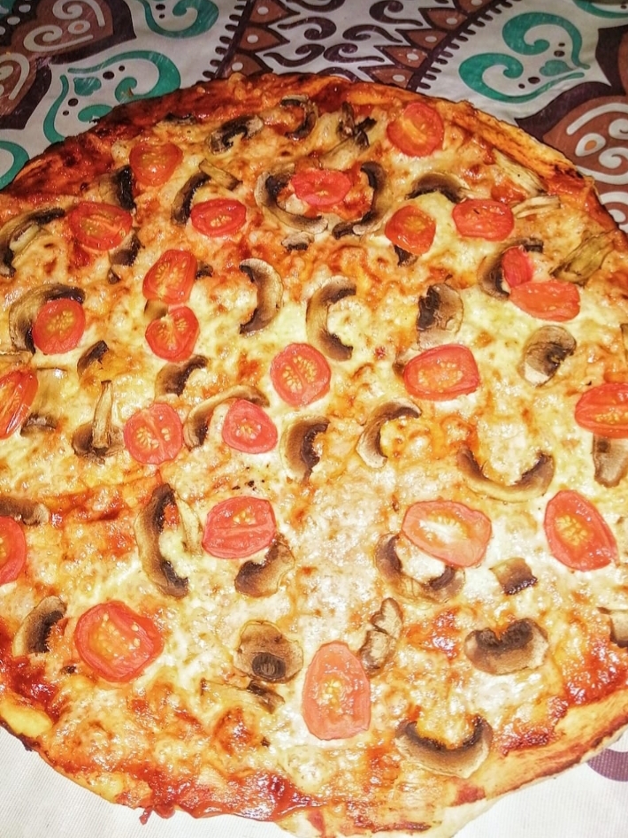 Пицца с ветчиной и грибами, пошаговый рецепт с фото на ккал