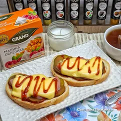 Горячие бутерброды с ветчиной в духовке