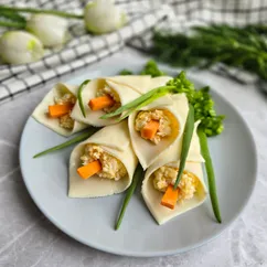 Праздничная закуска из сыра «Каллы»