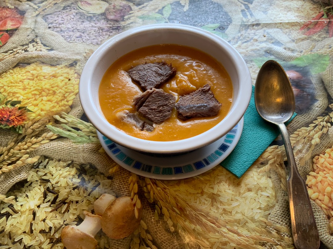 Чечевично-тыквенный суп-пюре
