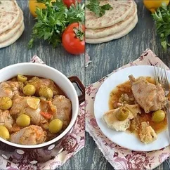 Курица с оливками