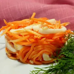 Морковь по-корейски с кальмарами