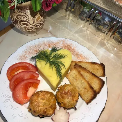 «Шампиньоны, фаршированные овощами»😋😋😋