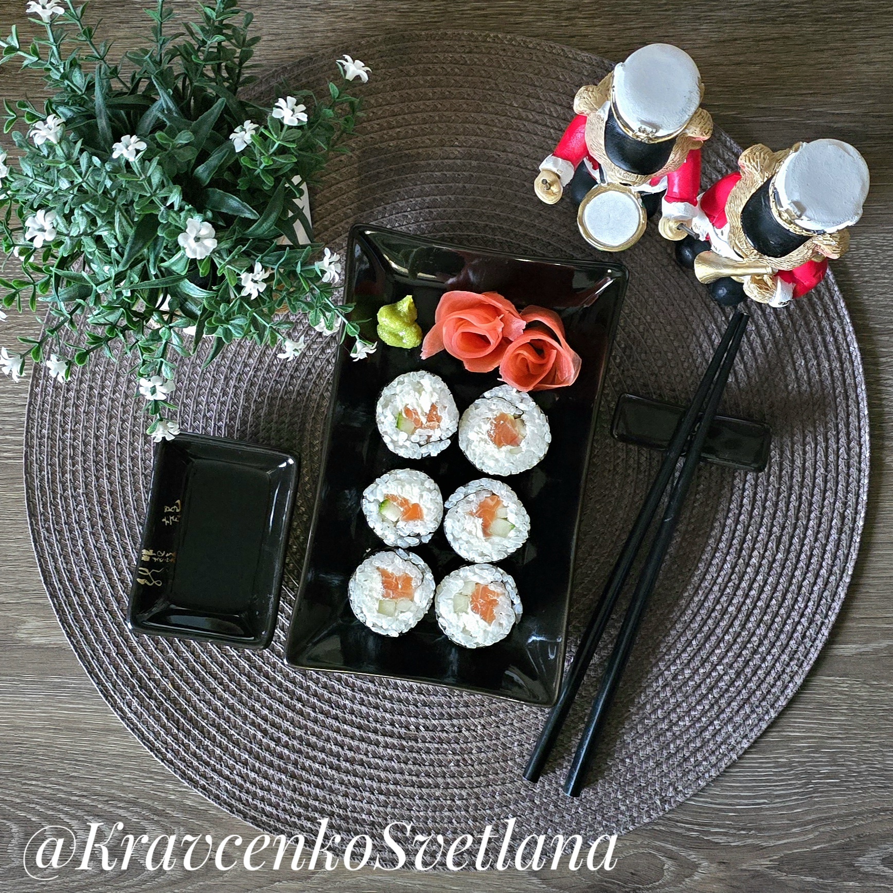 Роллы для новогоднего стола