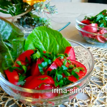Салат из помидоров #кулинарныймарафон