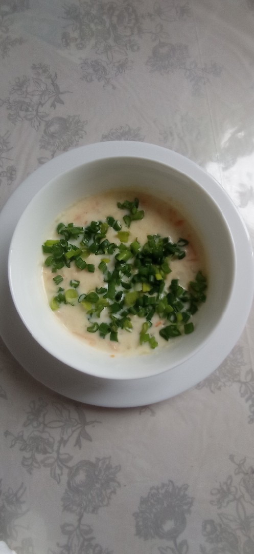 Сырный суп с сёмгой