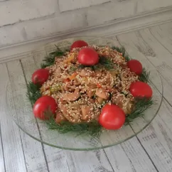 Фунчоза с курицей и овощами