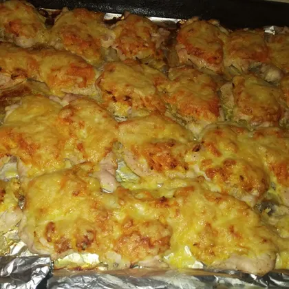 Отбивные из говядины с грибами и сыром. Рецепт с фото