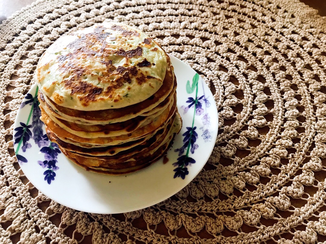 Сырные лепёшки с укропом