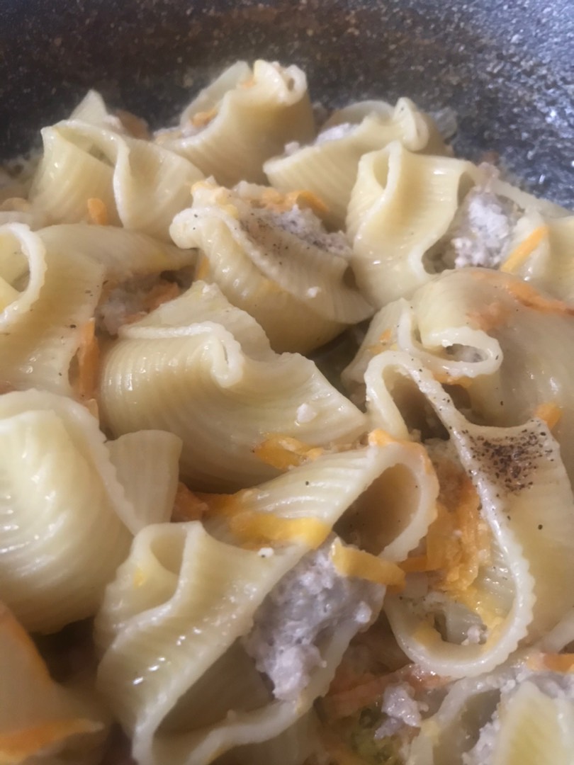 «Ракушки» с фаршем