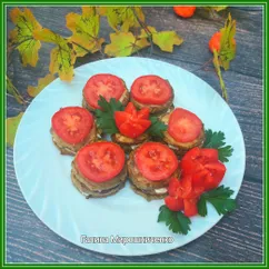 Закуска из кабачков с сыром и помидорами