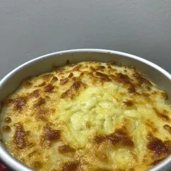 Запеканка с макаронами и пюре🥧 оочень вкусная🤩