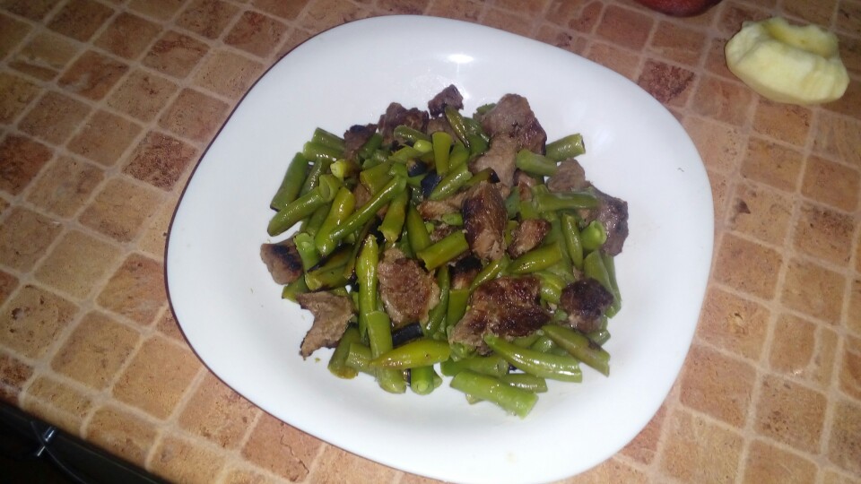 Говядина с фасолью