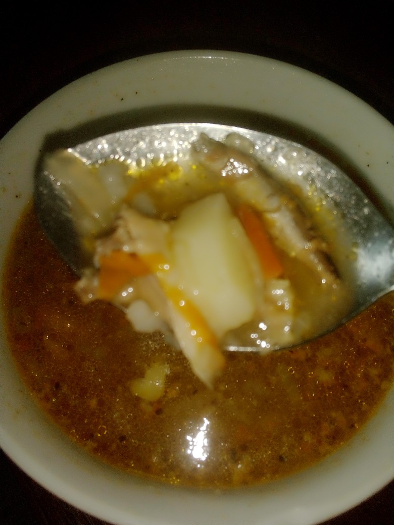 Суп рисовый с килькой