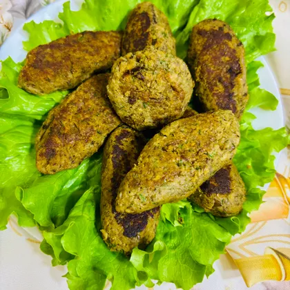 Турецкие котлеты из зелёной чечевицы