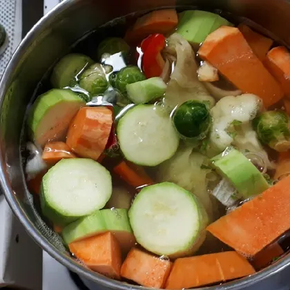 Крем-суп овощной