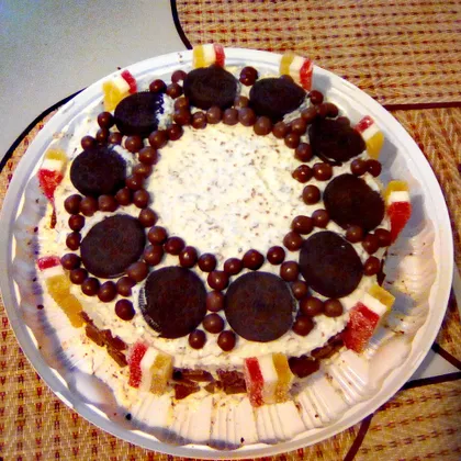 Бисквитный торт с нежным сметанным кремом